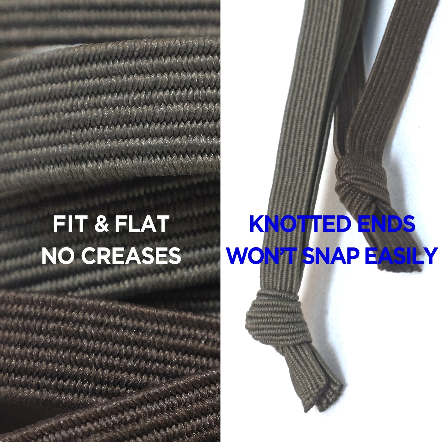 HAVHAF Knotted Mens Hair Ties For Men 8 pcs (Thin Fit, Mud)