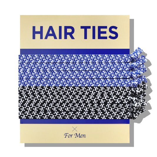 Knotted hair ties for men, mens male hair ties for guys man buns
