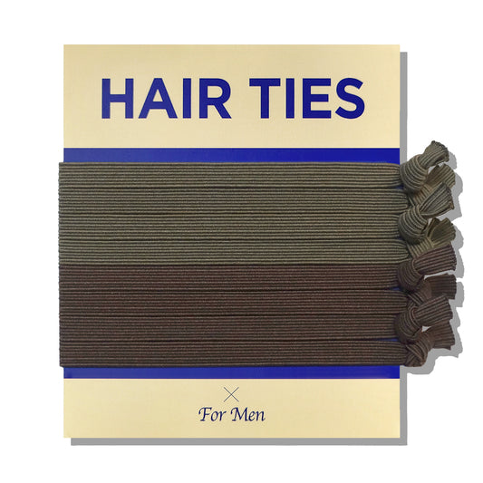 Knotted hair ties for men, mens male hair ties for guys man buns
