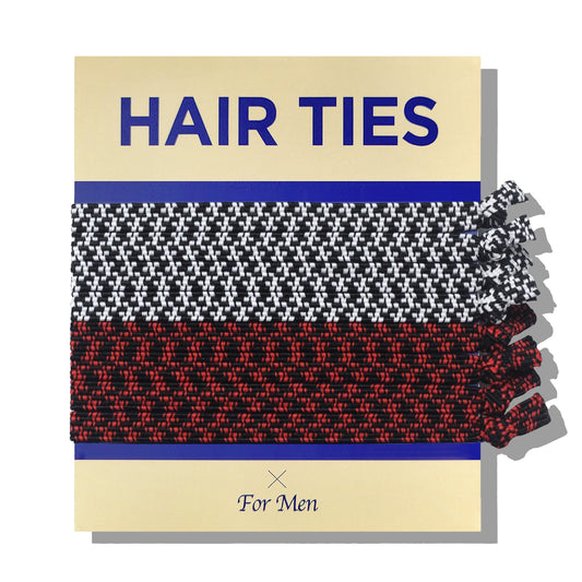 Knotted hair ties for men, mens male hair ties for guys man buns