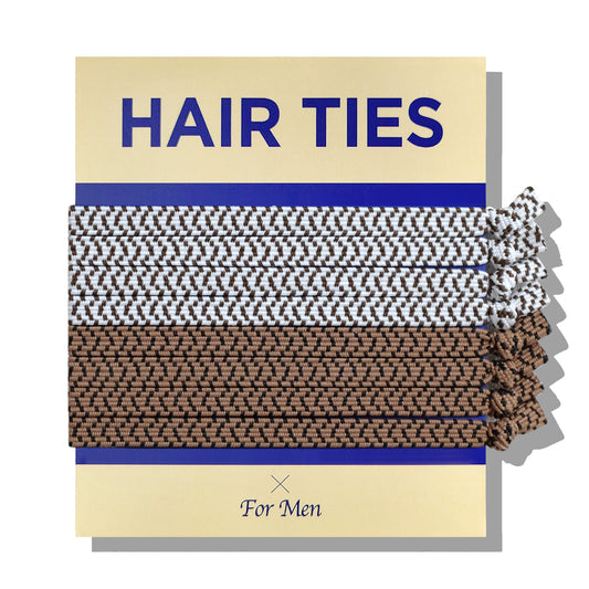 Knotted hair ties for men, mens male hair ties for guys man buns