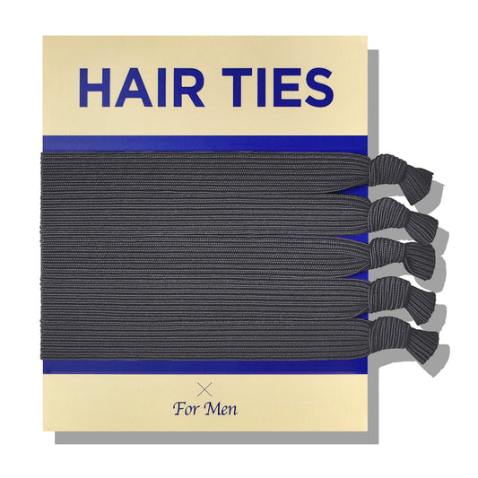Knotted hair ties for men, mens male hair ties for guys man buns