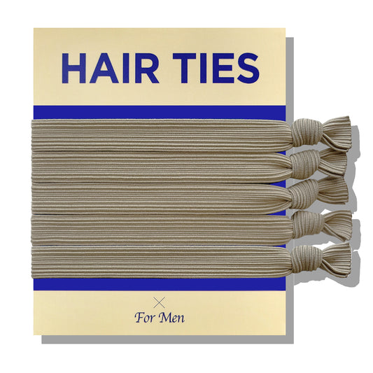 Knotted hair ties for men, mens male hair ties for guys man buns