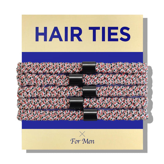 HAVHAF Braided Mens Hair Ties For Men 5 pcs(Thick&Dense Fit, Pizza)